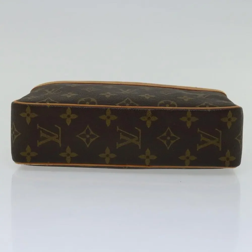 Louis Vuitton Monogram Compiegne 23 Clutch Bag Brown